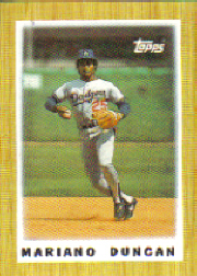 1987 Topps Mini Leaders Baseball Cards 013      Mariano Duncan